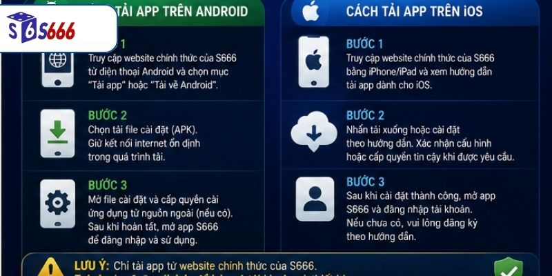 Hướng Dẫn Tải App S666 Chi Tiết Cho Từng Thiết Bị