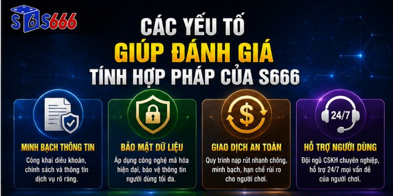 Các yếu tố đánh giá tính hợp pháp của nhà cái S666